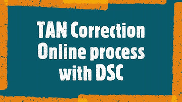 TAN Correction with Digital Signature