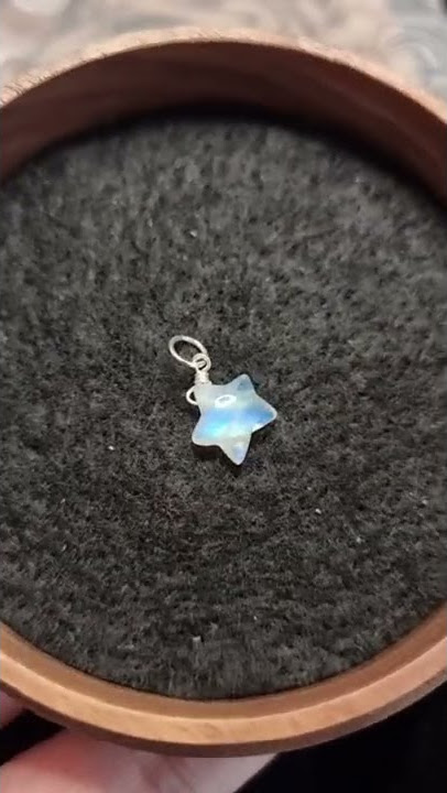 Liontin Batu Biduri Bulan Moonstone Bintang Magic Stone HQ 10mm B177