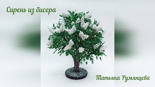 Дерево из бисера. Сирень. Мастер-класс.