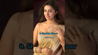 Celebrity 😍Top 10 Richest Bollywood Actresses in India 🇮🇳 #bollywood #actress Net Worth