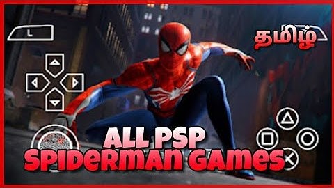 All PSP spider man games ( ppsspp emulator ) | Tamil | Mobile/ Android / iOS .