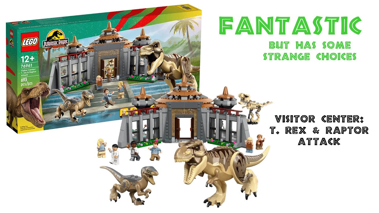 LEGO 76961 Jurassic World Visitor Center :T. rex & Raptor Attack