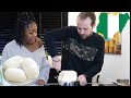 MY ITALIAN HUSBAND MAKING FUFU &  NIGERIAN EFORIRO SOUP