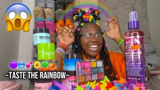 Doing My hAir ONLY using Rainbow products!! *gets spicy*