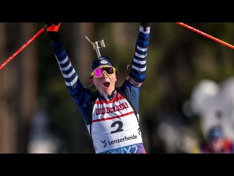 BIATHLON - Triplé HISTORIQUE : La mass start parfaite de Justine Braisaz-Bouchet à Lenzerheide