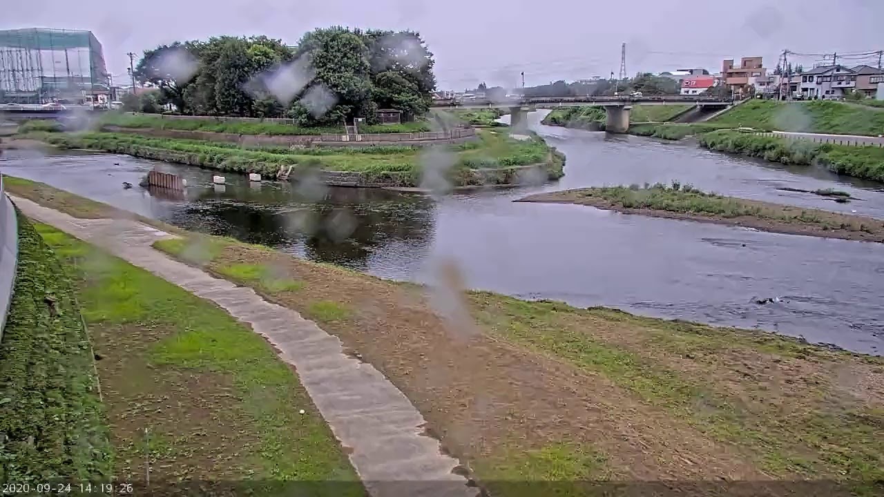 志木市 河川監視カメラ　新河岸側・柳瀬川 合流地点