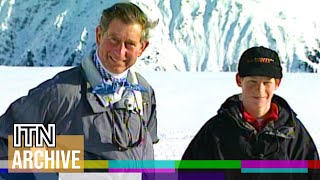Prince Charles and Prince Harry Interview While Skiing in Klosters (1999) | Royal History