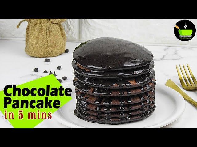 Chocolate Pancakes Recipe | How to make Chocolate Pancake | Breakfast Recipes | Kids Recipes | She Cooks