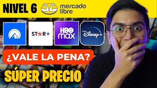 NIVEL 6 de MERCADO LIBRE ¿Vale la pena? 🔥DISNEY PLUS, STAR. PARAMOUNT, HBO MAX