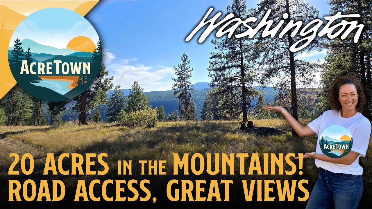 Columbia Mountains Land for Sale in WA | 20 acres w/Legal & Physical Road Access | Gorgeous Views!