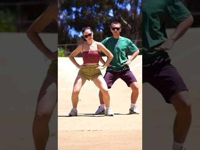 Meghan Trainor MADE YOU LOOK viral TikTok dance trend - Jasmin and James #shorts class=