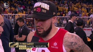 Fred VanVleet Postgame Interview - Game 6 | Raptors vs Warriors | 2019 NBA Finals