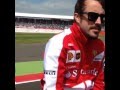 Alonso middle finger during drivers parade  silverstone 2013