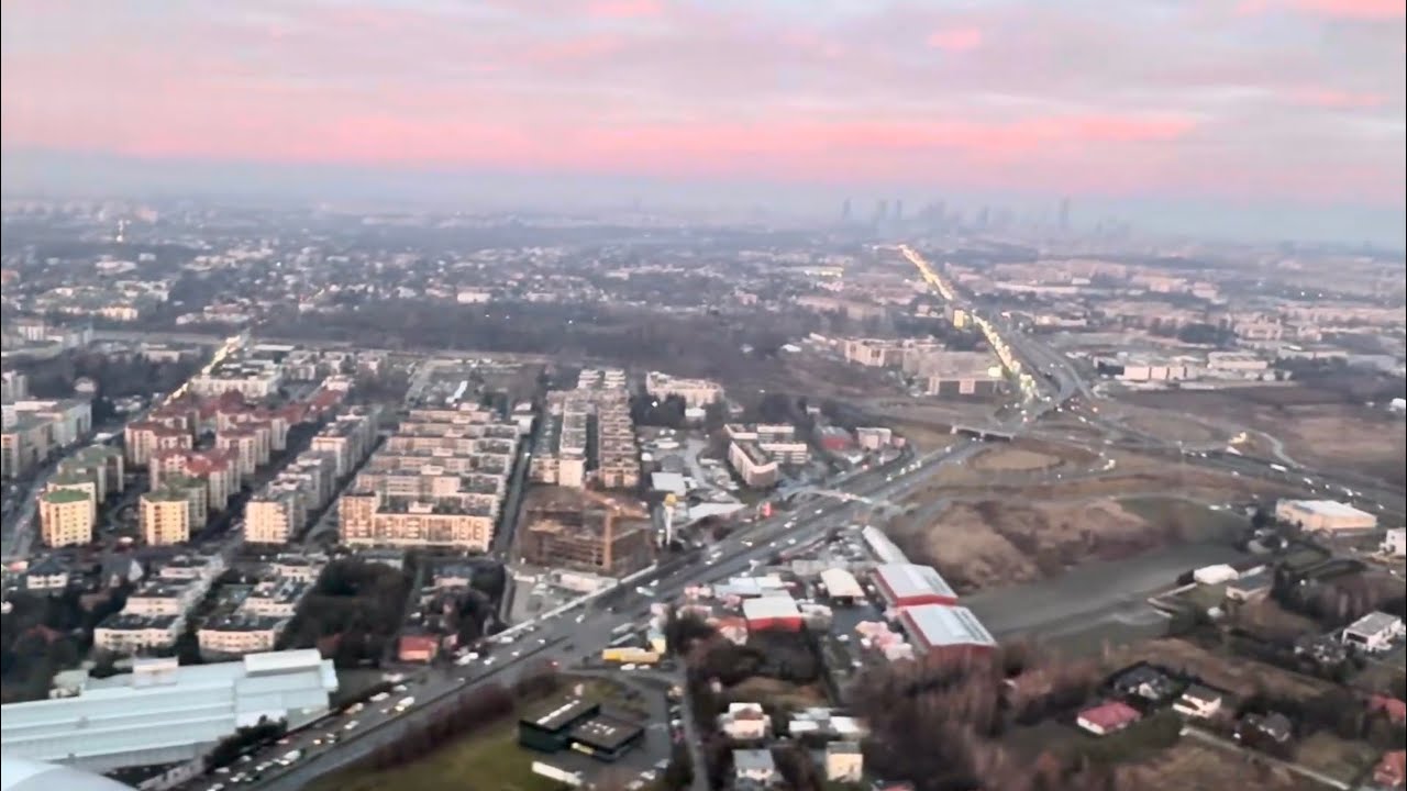 Landing in WARSAW 🇵🇱 | LOT Polish Airlines | Embraer 190