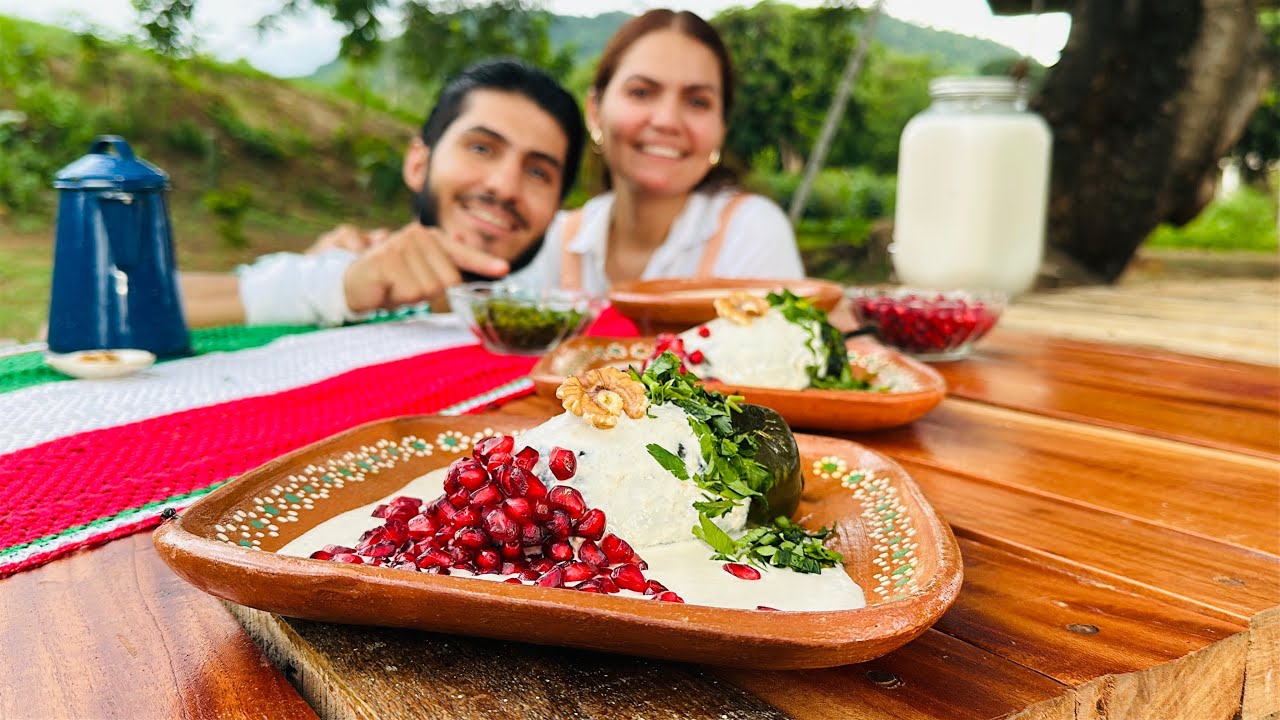 CHILES en NOGADA un platillo por excelencia 🇲🇽🇲🇽🇲🇽