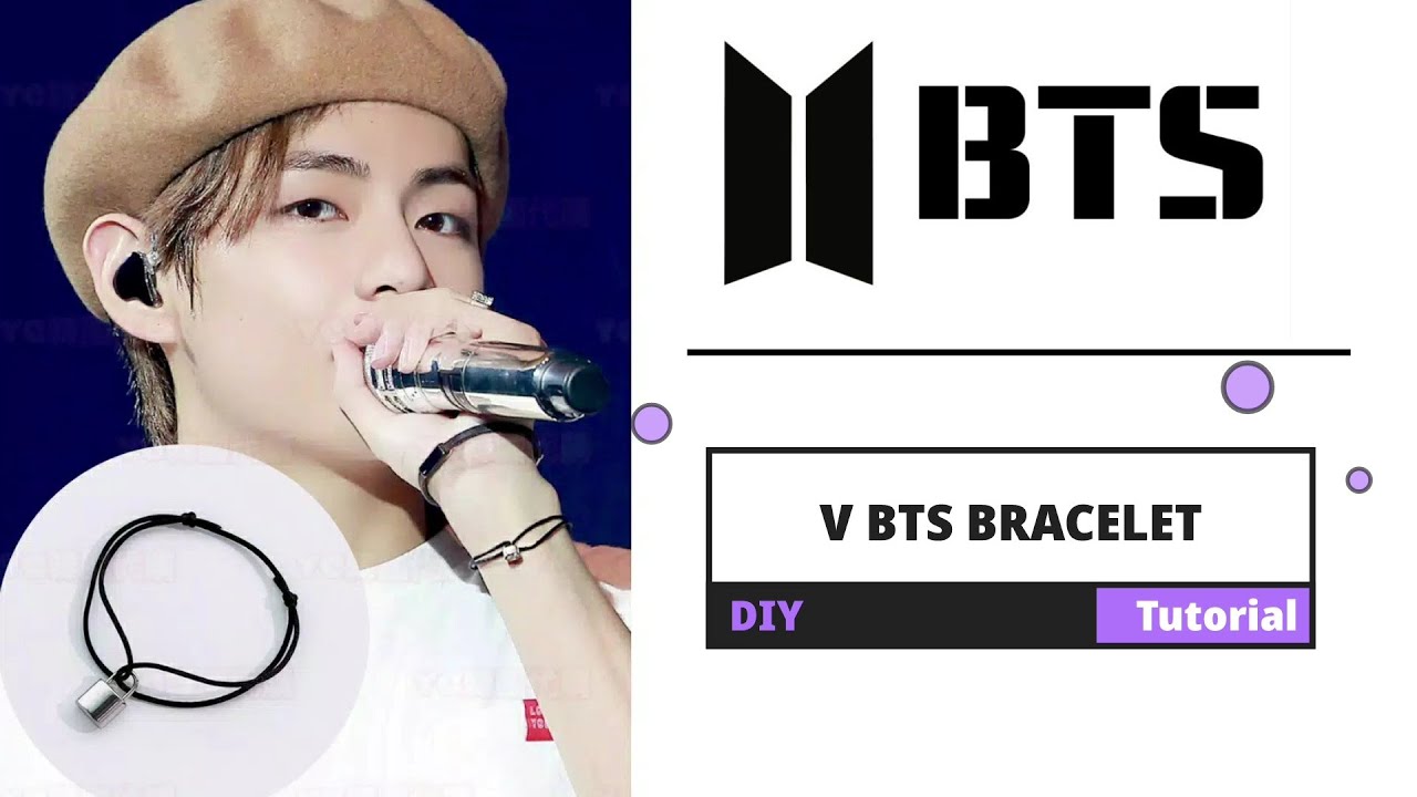 How to Make BTS V Bracelet  V BTS Bracelet DIY Tutorial 