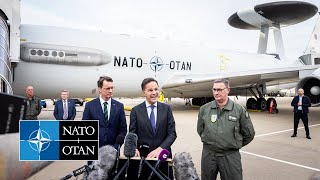 Nato Secretary General At The Nato Airborne Early Warning & Control Force Headquarters, 13 Nov 2025