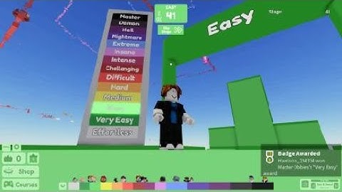 Effortless & Very Easy! Masters Difficulty Chart Obby EP1