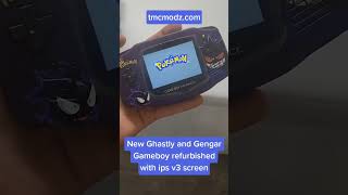 Ghastly and Gengar gameboy with ips v3 screen #nintendo #pokemongameboy #gameboyadvanced