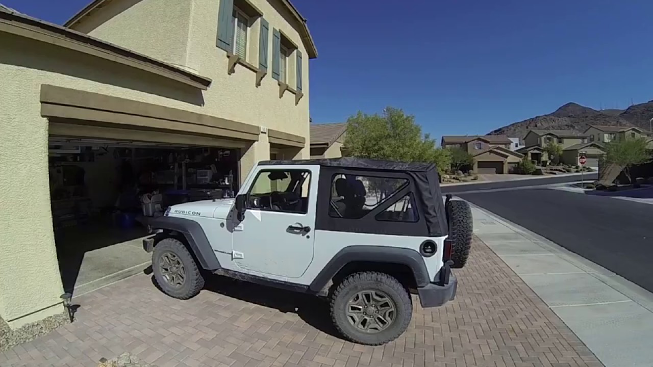 Jeep JK Soft Top Window Removal - YouTube