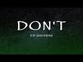 Ed Sheeran - Don