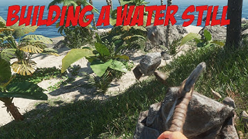 Stranded deep building a water still collector