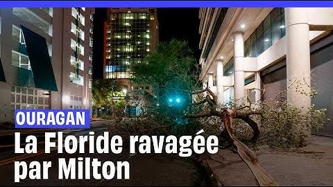 Les images de l'ouragan Milton qui frappe la Floride