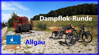 🚴🏽🚴🏼♀️ Dampflok-Runde - schöne Radtour im Allgäu auf ehemaligen Bahntrassen - 77 km / 480 hm 🚴🏽🚴🏼♀️ Dampflok-Runde - schöne Radtour im Allgäu auf ehemaligen Bahntrassen - 77 km / 480 hm
