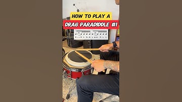 How to play a DRAG PARADIDDLE! #drums