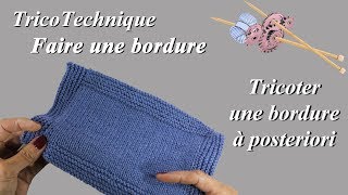 Tuto tricot : Faire une bordure