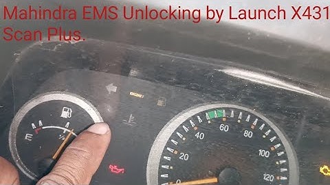 Mahindra EMS Unlocking by Launch X431 Scan Plus.