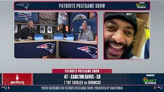 Carlton Davis Iii Joins Patriots Postgame Show After Afc Championship Win Vs. Broncos Patriots