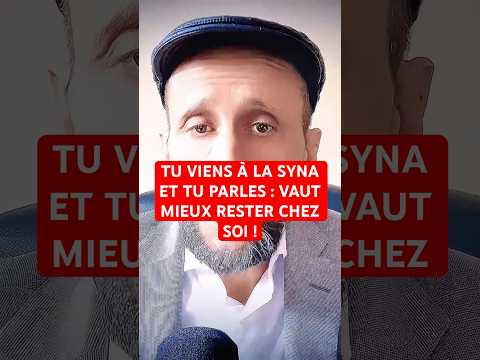 YOU TALK TO THE SYNAGOGUE YOU HAVE NO IDEA OF THE GRAVITY OF THIS ACT Rav Torah Cohensolal