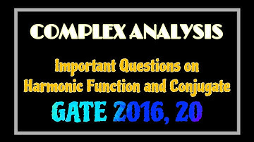 #7||Important questions on Harmonic Function and Harmonic Conjugate ||Maths for Graduates