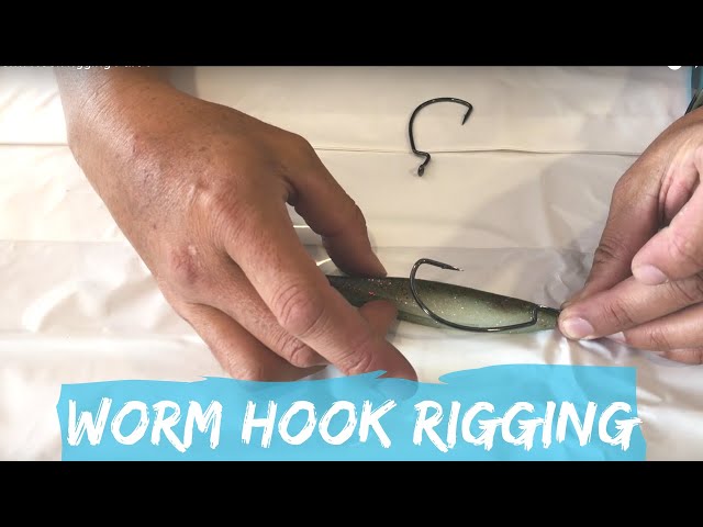 How to rig a soft bait with a worm hook 