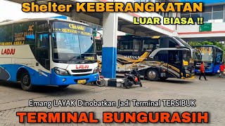 LAYAK BANGET Jadi TERMINAL TERSIBUK!! Luar Biasa SIBUK Shelter KEBERANGKATAN Terminal Bungurasih!!