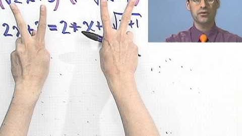 Solving an Equation with Two Radicals