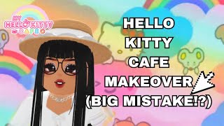 My Hello Kitty Cafe Roblox Makeover (BIG MISTAKE) screenshot 3