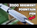 I make a 2000 SEGMENT FOUNTAIN PEN | Woodturning challenge