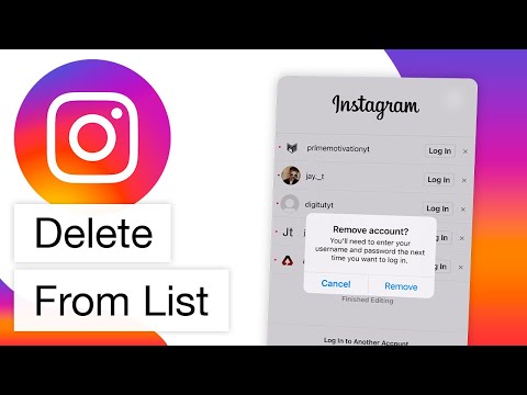 How to Delete Instagram Account From Account List (2022)