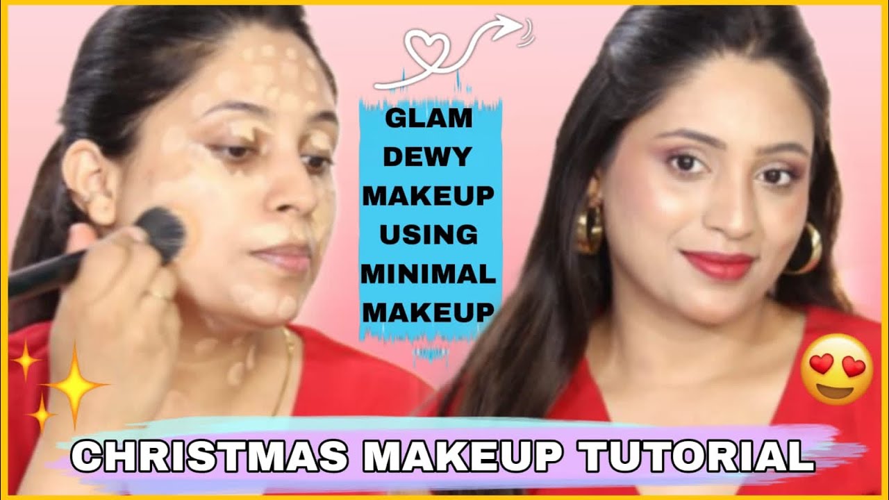 Christmas makeup look || Christmas makeup tutorial || #supermakeupstyle ...