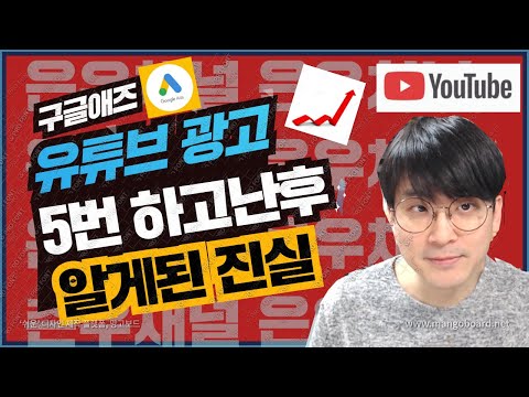 구글애즈 유튜브광고 5번하고 알게된 사실 유튜브 광고효과 