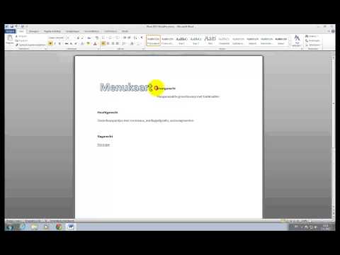 Video: Hoe Om Wordart Te Gebruik