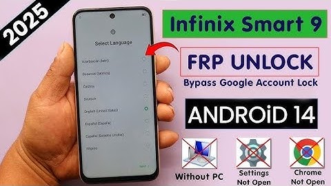 Infinix Smart 9 Frp Unlock/Bypass Google Account Lock - Fix Palm Store Not Open Without PC