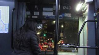 MTA MaBSOTA Bus: Nova LFSA #1240 on the M15 SBS with new Info Board and Announcements