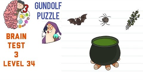 Brain Test 3 Level 34 Gundolf Puzzle Walkthrough