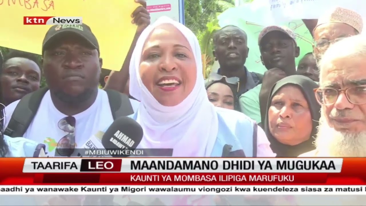 Wakazi wa Mombasa waandamana dhidi ya mugukaa