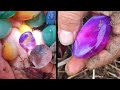 Some beautiful stones were found when digging wild vegetables. Are they gems?gems