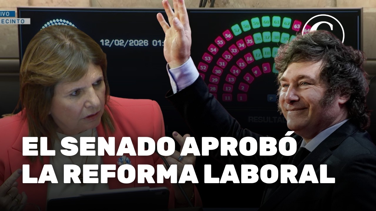 El SENADO aprobó la REFORMA LABORAL DE MILEI | Sesión 11/02 🔴 - YouTube