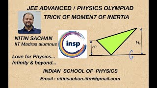 JEE ADVANCED : 1000 IQ TRICK FOR MOMENT OF INERTIA OF UNIFORM TRIANGULAR PLATE